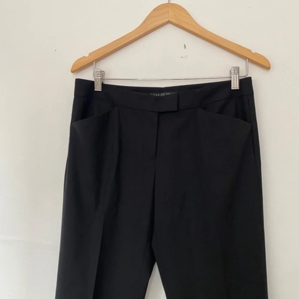 Lafayette 148 Irving Straight Leg Stretch Wool Pants